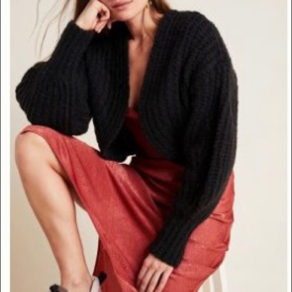 Anthropologie Rae Cropped sweater